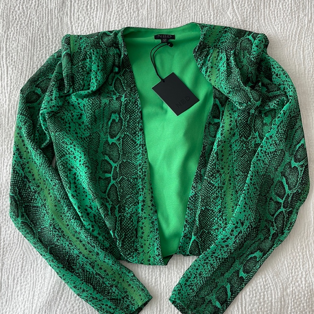 Sexy low-cut bodysuit snake, print new with tags size XXS